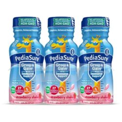 Sữa Pediasure nước hương dâu Pediasure Grow & Gain Strawberry Shake 237ml Lốc 6 chai 9 sua pediasure nuoc huong dau pediasure grow gain strawberry shake 237ml loc 6 chai kf