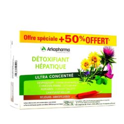 thao moc giai doc gan dang nuoc arkopharma detoxifiant hepatique 10ml x 30 ong kb