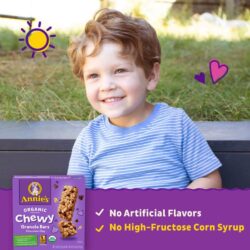 banh ngu coc annies organic chewy granola bars chocolate chip 151g 6 thanh kd