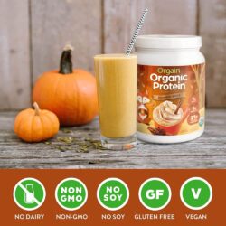 bot protein huu co orgain organic protein 1 2kg huong pumpkin spice latte kc