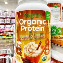 bot protein huu co orgain organic protein 1 2kg huong pumpkin spice latte kh
