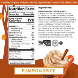 bot protein huu co orgain organic protein 1 2kg huong pumpkin spice latte kl