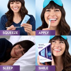 Gel làm trắng răng Crest Whitening Emulsions Overnight 1 Minute Apply & Sleep 25g 13 gel lam trang rang crest whitening emulsions overnight 1 minute apply sleep 25g kf