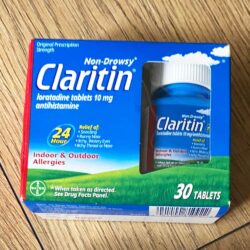 Giảm cảm cúm, sổ mũi Claritin Antihistamine Non-Drowsy Loratadine 10mg 30 viên 8 giam cam cum so mui claritin antihistamine non drowsy loratadine 10mg 30 vien ka