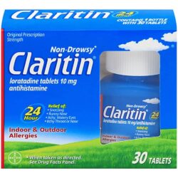 Giảm cảm cúm, sổ mũi Claritin Antihistamine Non-Drowsy Loratadine 10mg 30 viên 9 giam cam cum so mui claritin antihistamine non drowsy loratadine 10mg 30 vien kb