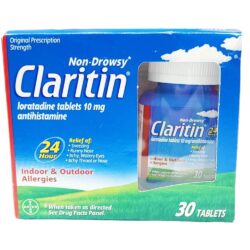 Giảm cảm cúm, sổ mũi Claritin Antihistamine Non-Drowsy Loratadine 10mg 30 viên 10 giam cam cum so mui claritin antihistamine non drowsy loratadine 10mg 30 vien kd