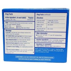 Giảm cảm cúm, sổ mũi Claritin Antihistamine Non-Drowsy Loratadine 10mg 30 viên 11 giam cam cum so mui claritin antihistamine non drowsy loratadine 10mg 30 vien ke