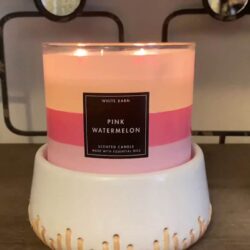Nến thơm 3 tim Bath & Body Works White Barn Pink Watermelon 411g 8 nen thom 3 tim bath body works white barn pink watermelon 411g kc