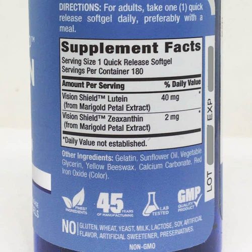 Viên uống sáng mắt Piping Rock Lutein + Zeaxanthin 40mg 180 Softgels 15 vien uong sang mat piping rock lutein zeaxanthin 40mg 180 softgels 171124 ke