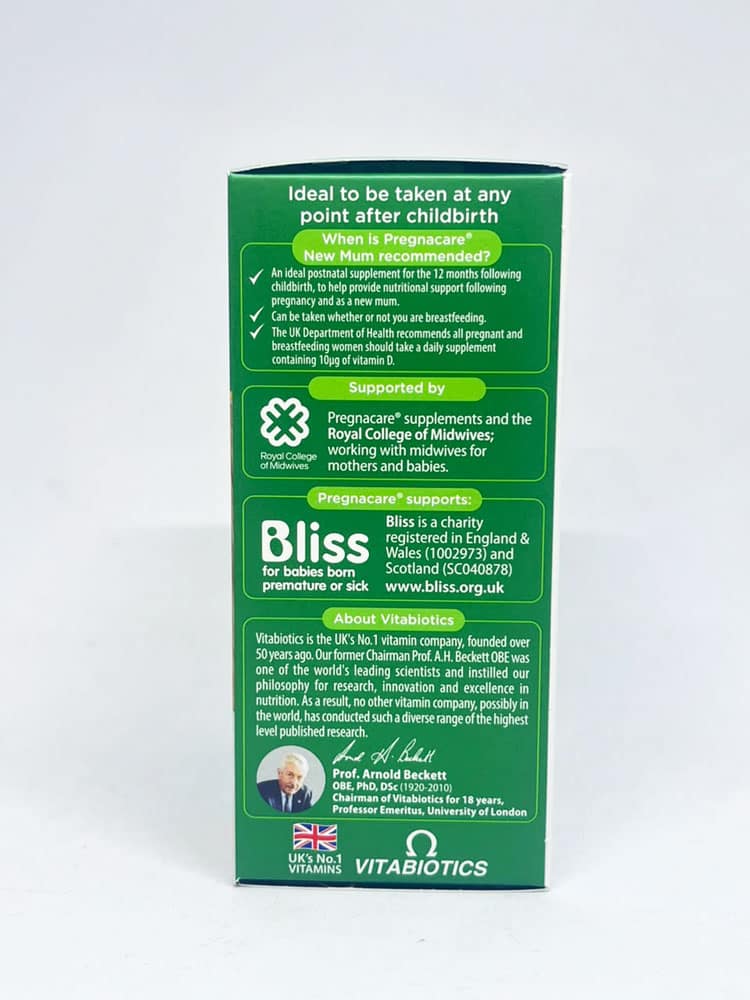 Vitamin đẹp da và tóc cho phụ nữ sau sinh Vitabiotics Pregnacare New Mum 56 Tablets - Ảnh 4