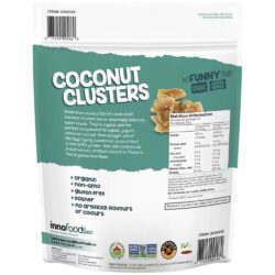 banh dua phu cac loai hat inno foods organic coconut clusters with super seeds 500g kb