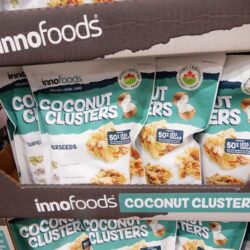 banh dua phu cac loai hat inno foods organic coconut clusters with super seeds 500g kd