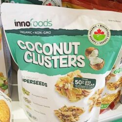 banh dua phu cac loai hat inno foods organic coconut clusters with super seeds 500g ke