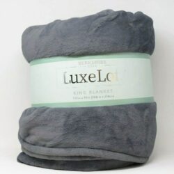 chan men berkshire luxeloft king blanket 284cm x 234cm gray ka