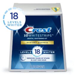 Miếng dán trắng răng Crest 3D Whitestripes Radiant Express 28 miếng 6 mieng dan trang rang crest 3d whitestripes radiant express 28 mieng ka