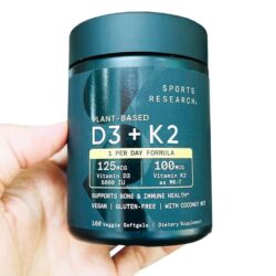 Viên uống bổ sung Vitamin D3, K2 SR Vitamin D3 + K2 with Coconut Oil 125mcg (5000IU) 160 Softgels 9 vien uong bo sung vitamin d3 k2 sr vitamin d3 k2 with coconut oil 125mcg 5000iu 160 softgels 021024 ka