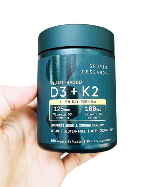 vien uong bo sung vitamin d3 k2 sr vitamin d3 k2 with coconut oil 125mcg 5000iu 160 softgels 021024 ka