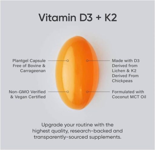 vien uong bo sung vitamin d3 k2 sr vitamin d3 k2 with coconut oil 125mcg 5000iu 160 softgels 021024 kc