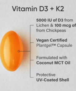 vien uong bo sung vitamin d3 k2 sr vitamin d3 k2 with coconut oil 125mcg 5000iu 160 softgels 021024 kd
