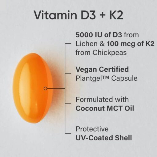 vien uong bo sung vitamin d3 k2 sr vitamin d3 k2 with coconut oil 125mcg 5000iu 160 softgels 021024 kd