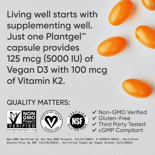 vien uong bo sung vitamin d3 k2 sr vitamin d3 k2 with coconut oil 125mcg 5000iu 160 softgels 021024 ke