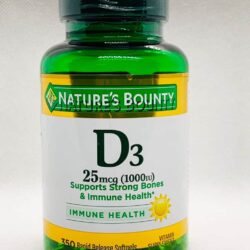 Viên uống bổ sung Vitamin D3 Nature’s Bounty Vitamin D3 25mcg (1000IU) 350 viên 7 vien uong bo sung vitamin d3 natures bounty vitamin d3 25mcg 1000iu 350 vien ka