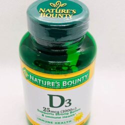 Viên uống bổ sung Vitamin D3 Nature’s Bounty Vitamin D3 25mcg (1000IU) 350 viên 9 vien uong bo sung vitamin d3 natures bounty vitamin d3 25mcg 1000iu 350 vien kc