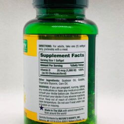 Viên uống bổ sung Vitamin D3 Nature’s Bounty Vitamin D3 25mcg (1000IU) 350 viên 10 vien uong bo sung vitamin d3 natures bounty vitamin d3 25mcg 1000iu 350 vien kd
