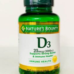 Viên uống bổ sung Vitamin D3 Nature’s Bounty Vitamin D3 25mcg (1000IU) 350 viên 8 vien uong bo sung vitamin d3 natures bounty vitamin d3 25mcg 1000iu 350 vien ke