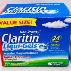 Viên uống chống dị ứng Claritin Antihistamine Non-Drowsy Loratadine 10mg 60 Liqui-Gels 10 vien uong chong di ung claritin antihistamine non drowsy loratadine 10mg 60 liqui gels kd