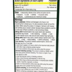 Viên uống giảm đau đầu Excedrin Extra Strength 100 viên 15 vien uong giam dau dau excedrin extra strength 100 vien 020125 kg