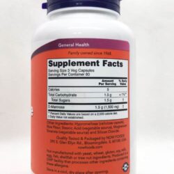 Viên uống hỗ trợ đường tiết niệu Now D-Mannose 500mg 240 Capsules 6 vien uong ho tro duong tiet nieu now d mannose 500mg 240 capsules ka