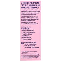 Vitamin cho phụ nữ sau sinh One A Day Postnatal 60 Softgels 17 vitamin cho phu nu sau sinh one a day postnatal 60 softgels 090525 kl