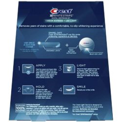 Miếng dán kèm máy chiếu làm trắng răng Crest 3D Whitestrips 1 Hour Express 38 miếng + 1 Light 7 mieng dan kem may chieu lam trang rang crest 3d whitestrips 1 hour express 38 mieng 1 light ke