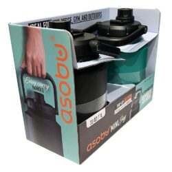 set 2 binh giu nhiet asobu mini jug 1l black green kb