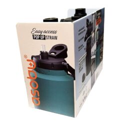 set 2 binh giu nhiet asobu mini jug 1l black green kc