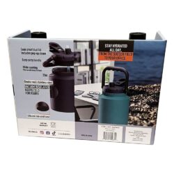 set 2 binh giu nhiet asobu mini jug 1l black green kd