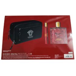 Set Versace Eros Flame 3 món (EDP 100ml, EDP 10ml, Túi đựng mỹ phẩm) 5 set versace eros flame 3 mon edp 100ml edp 10ml tui dung my pham ka