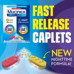 Viên uống giảm cảm cúm Mucinex Fast-Max Day Cold Flu & Nightshift Night Severe Cold Flu 40 Caplets 6 vien uong giam cam cum mucinex fast max day cold flu nightshift night severe cold flu 40 caplets ka