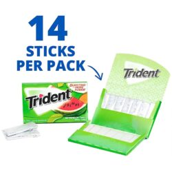 Sing gum Mỹ không đường Trident Watermelon Twist 14 Sticks x1 Pack (1 vỉ Vị dưa hấu) 6 sing gum my khong duong trident watermelon twist 14 sticks x1 packs 1 vi vi dua hau kb