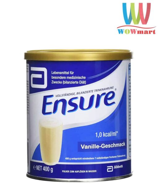 Sữa bột Ensure Đức hương Vani Ensure Vanille Geschmack 400g