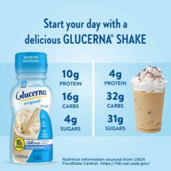 sua danh cho nguoi tieu duong glucerna homemade vanilla shake 237ml x6 chai kc