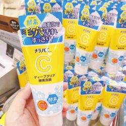 sua rua mat trang da melano cc vitamin c brightening enzyme face wash 130g ka