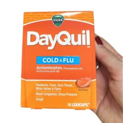 Viên uống giảm ho và cảm cúm Vicks DayQuil Cold & Flu Relief 16 Liquicaps 8 vien uong giam ho va cam cum vicks dayquil cold flu relief 16 liquicaps ka
