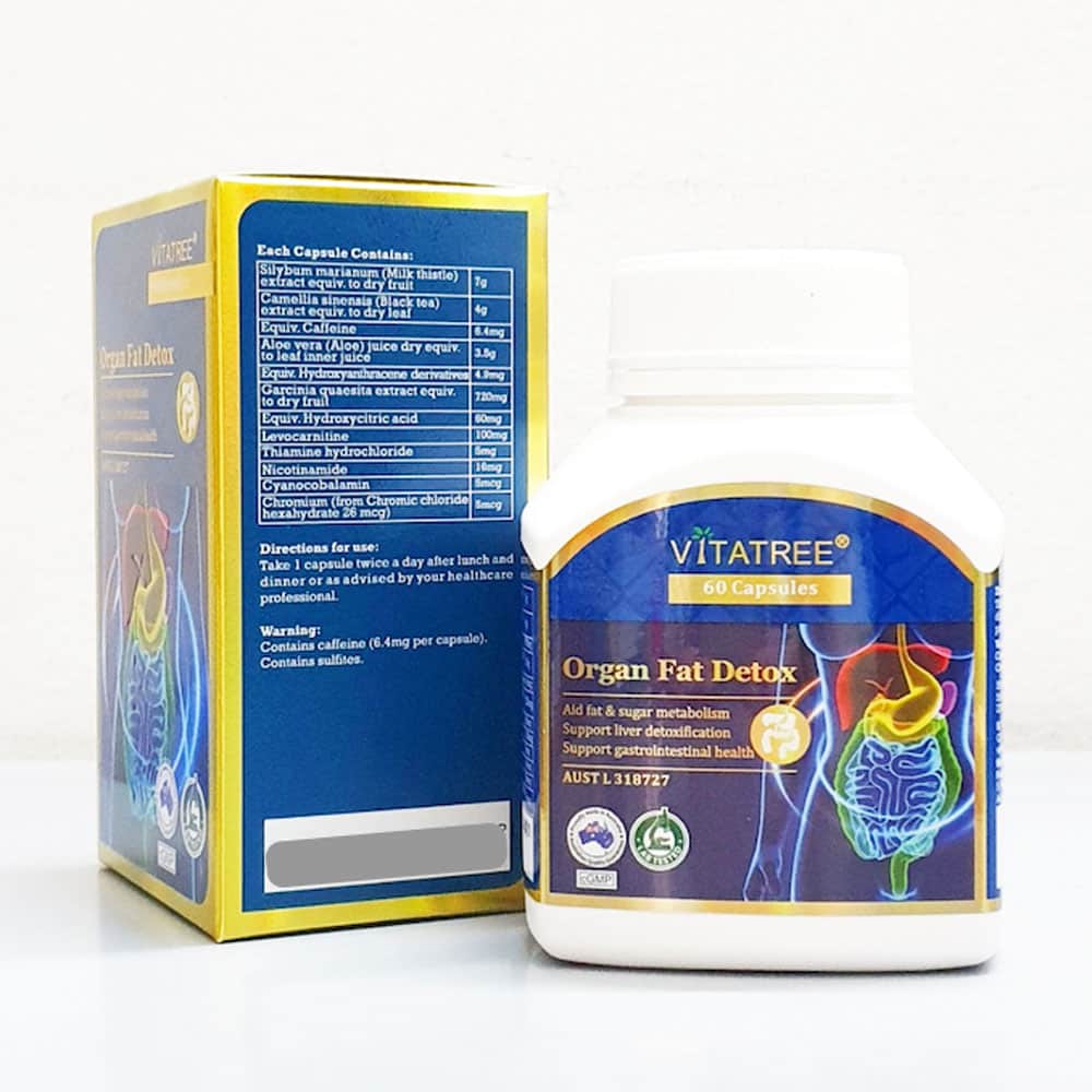 Viên uống hỗ trợ thải độc mỡ nội tạng Vitatree Organ Fat Detox 60 Capsules  – Wowmart VN | 100% hàng ngoại nhập