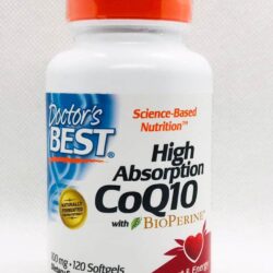 vien uong ho tro tim mach doctors best coq10 high absorption 100mg 120 softgels kd