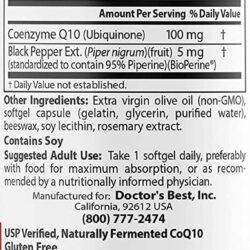 vien uong ho tro tim mach doctors best coq10 high absorption 100mg 120 softgels kf