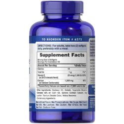 Bổ sung Canxi D3 Puritan's Pride Absorbable Calcium 1200mg Plus Vitamin D3 25mcg (1000IU) 100 Softgels 8 bo sung canxi d3 puritans pride absorbable calcium 1200mg plus vitamin d3 25mcg 1000iu 100 softgels ka