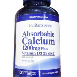 Bổ sung Canxi D3 Puritan's Pride Absorbable Calcium 1200mg Plus Vitamin D3 25mcg (1000IU) 100 Softgels 7 bo sung canxi d3 puritans pride absorbable calcium 1200mg plus vitamin d3 25mcg 1000iu 100 softgels kd