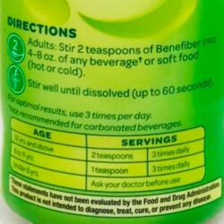 Bột bổ sung chất xơ Benefiber Prebiotic Fiber Supplement 248g (62 khẩu phần) 11 bot bo sung chat xo benefiber prebiotic fiber supplement 248g 62 khau phan ke